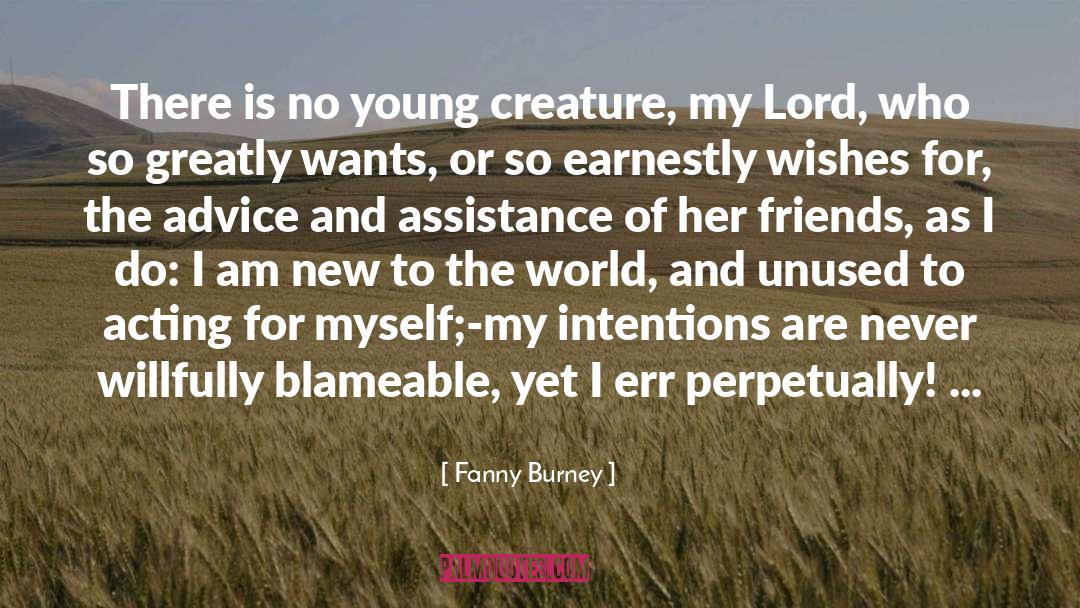 Evenlina quotes by Fanny Burney