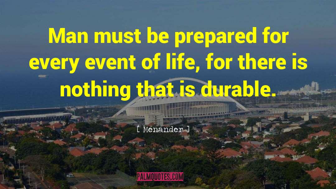 Event Models quotes by Menander