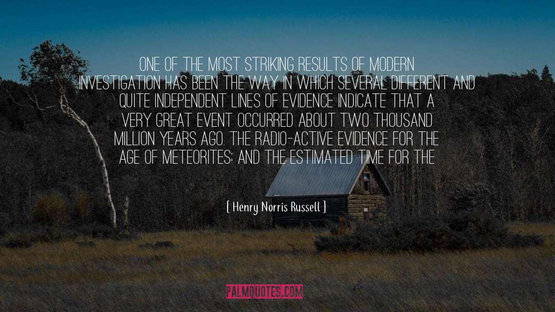 Event quotes by Henry Norris Russell