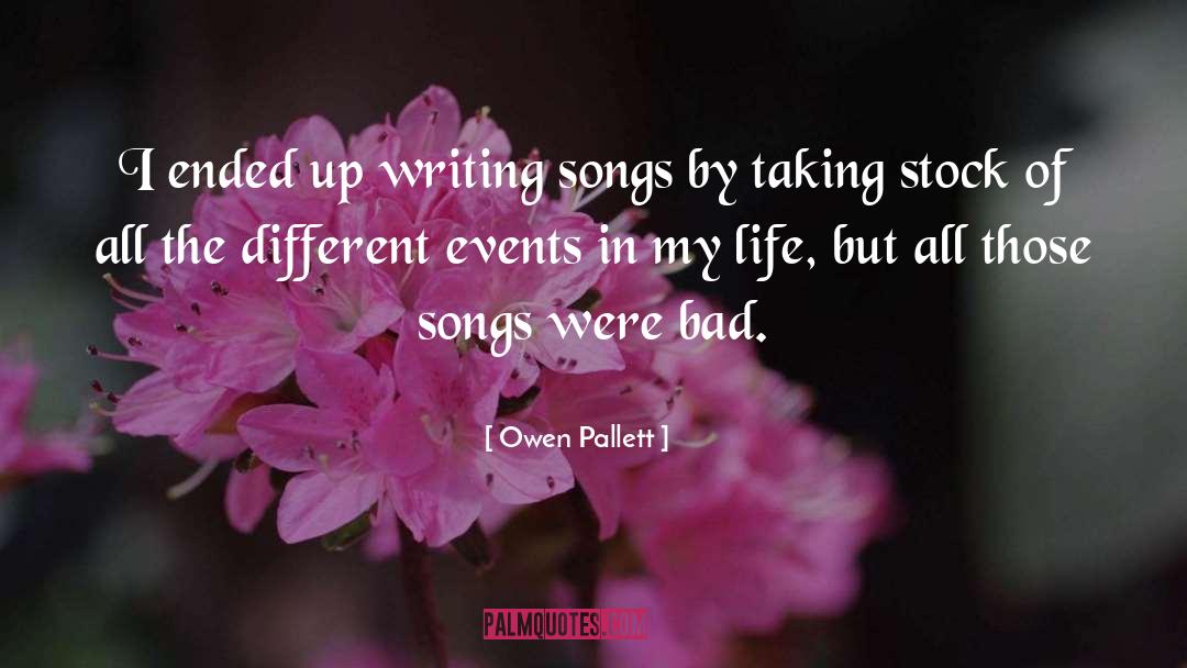 Events quotes by Owen Pallett