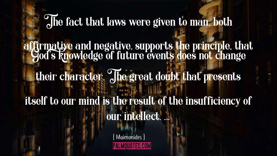 Events quotes by Maimonides