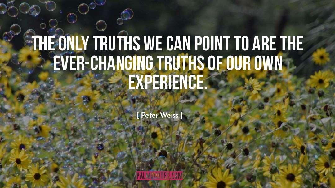 Ever Changing quotes by Peter Weiss