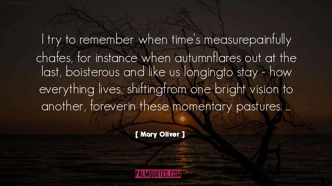 Ever Shifting quotes by Mary Oliver