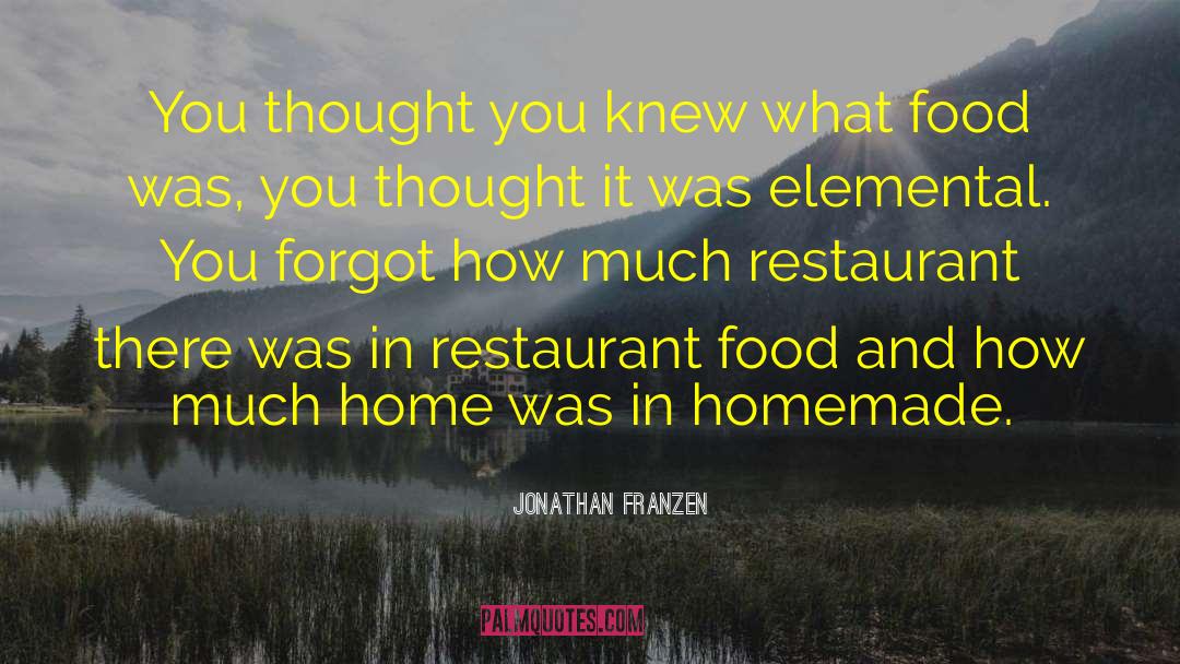 Evergreens Restaurant quotes by Jonathan Franzen