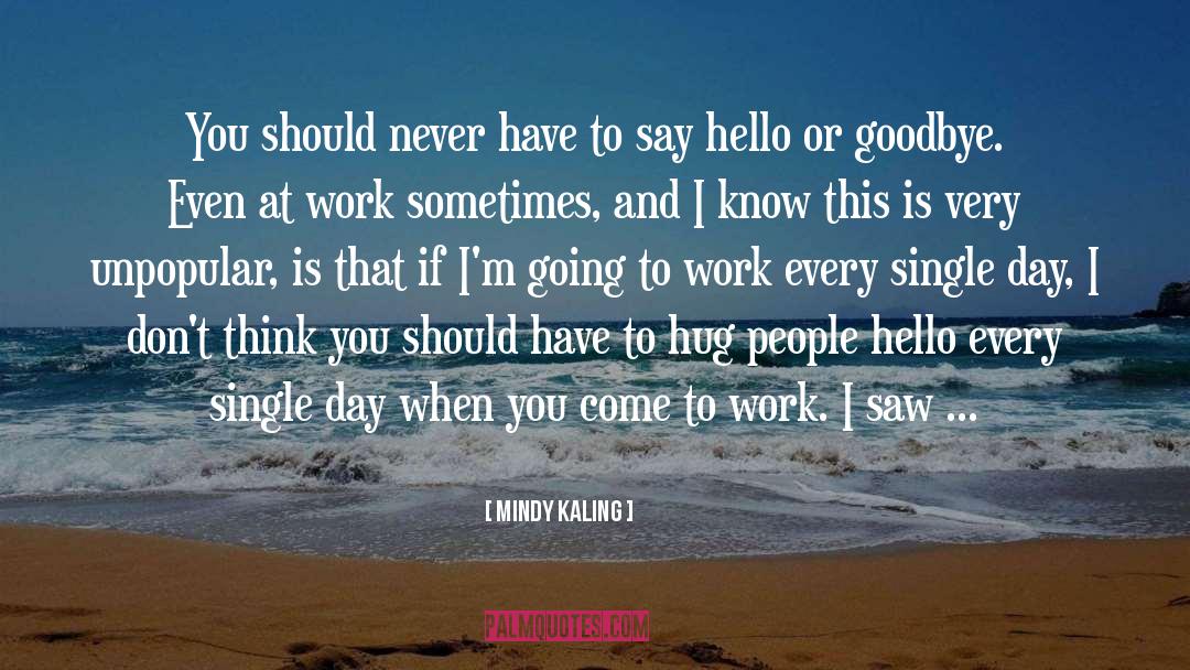 Every Goodbye Hello quotes by Mindy Kaling