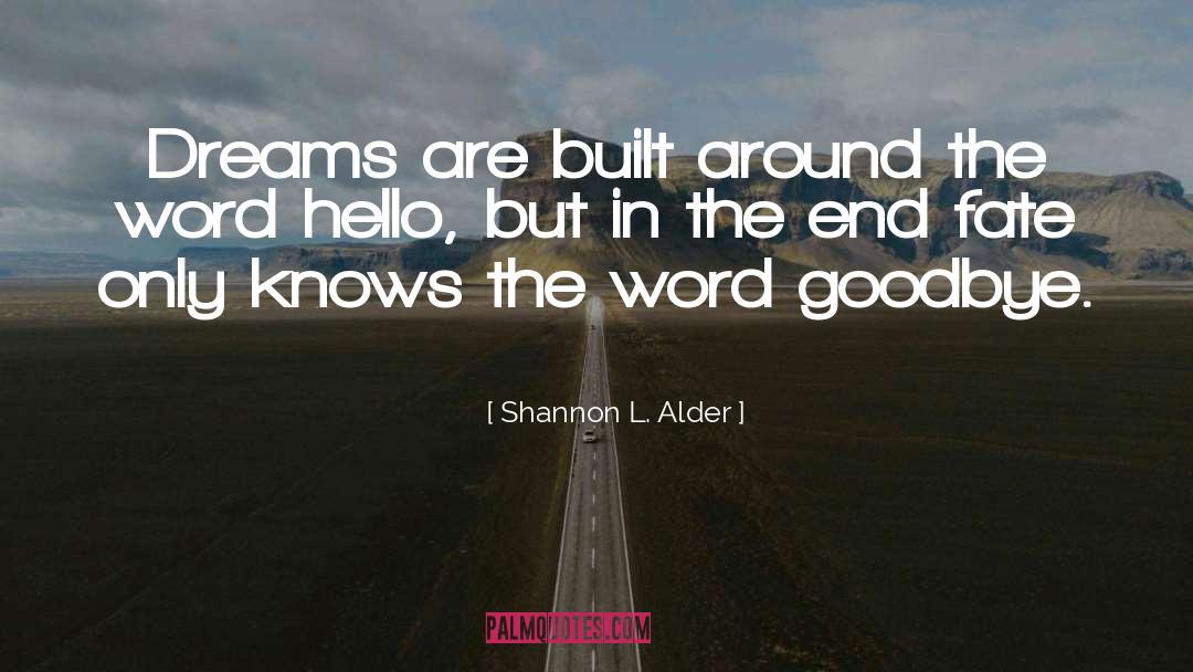 Every Goodbye Hello quotes by Shannon L. Alder
