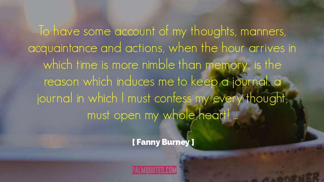 Every Thought quotes by Fanny Burney