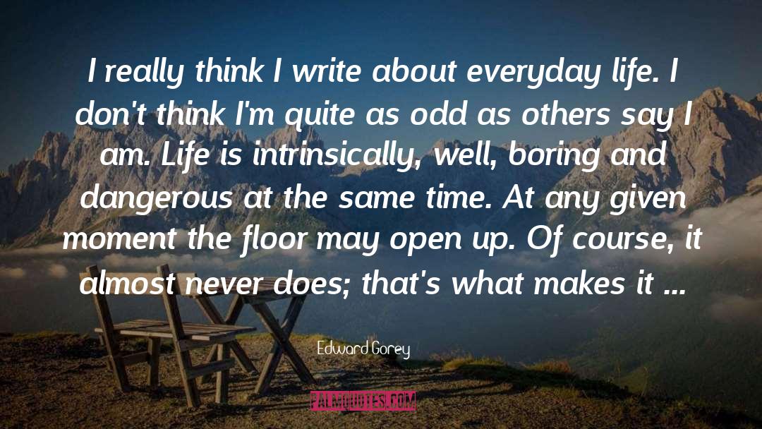 Everyday Annoyances quotes by Edward Gorey
