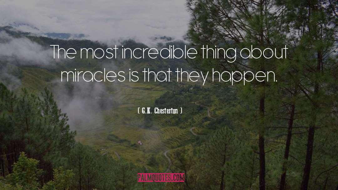 Everyday Miracles quotes by G.K. Chesterton