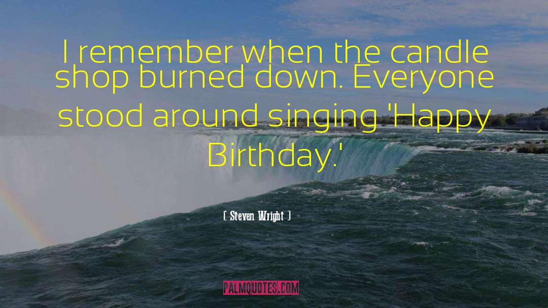 Everyone Happy Birthday Wishes quotes by Steven Wright