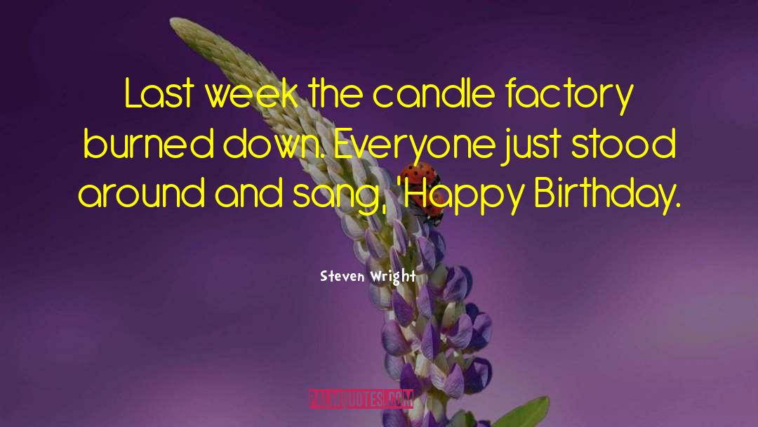 Everyone Happy Birthday Wishes quotes by Steven Wright