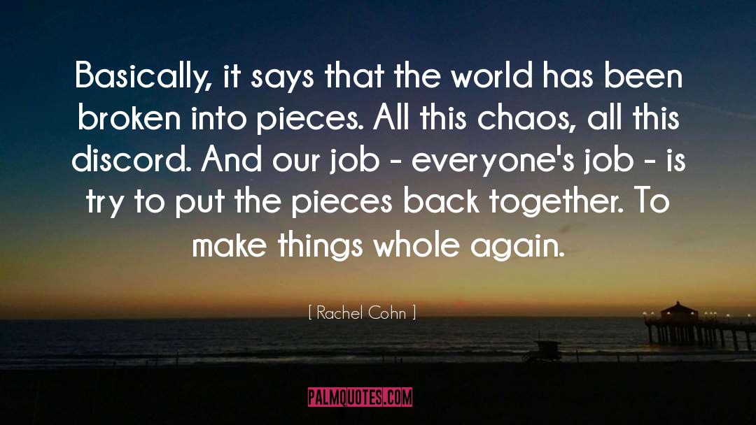 Everyone Is Broken quotes by Rachel Cohn