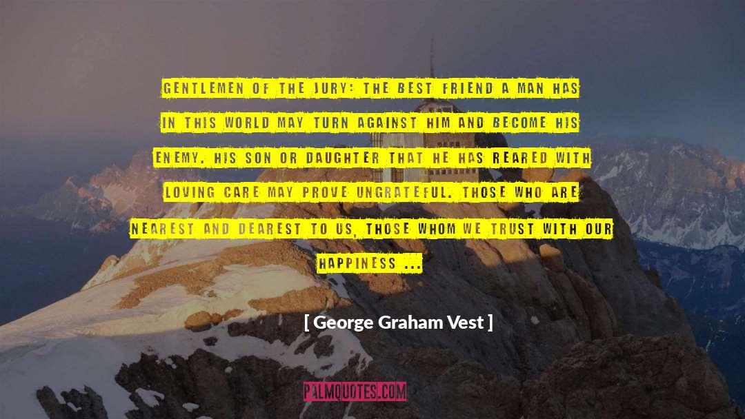 Everyone Needs A Best Friend quotes by George Graham Vest