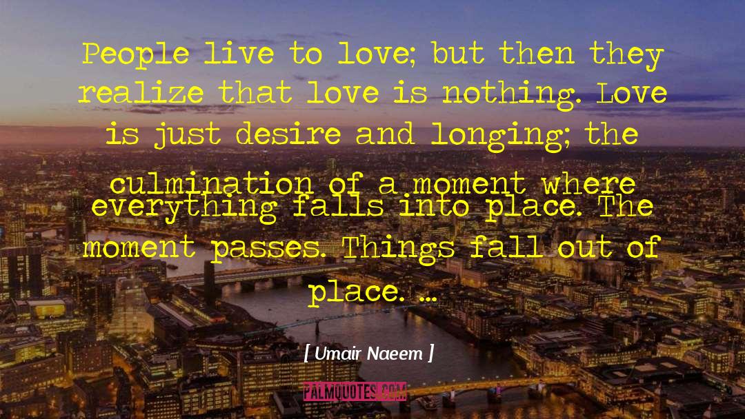 Everything Falls Into Place quotes by Umair Naeem