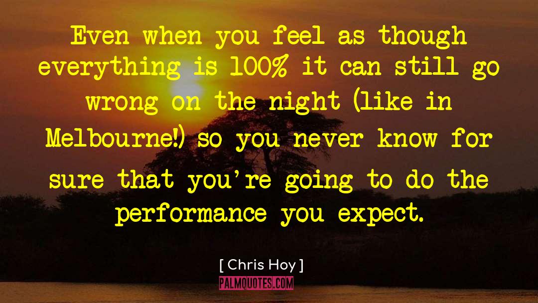 Everything Feels Wrong quotes by Chris Hoy