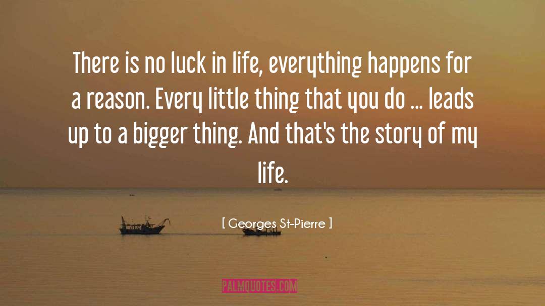 Everything Happens For A Reason quotes by Georges St-Pierre