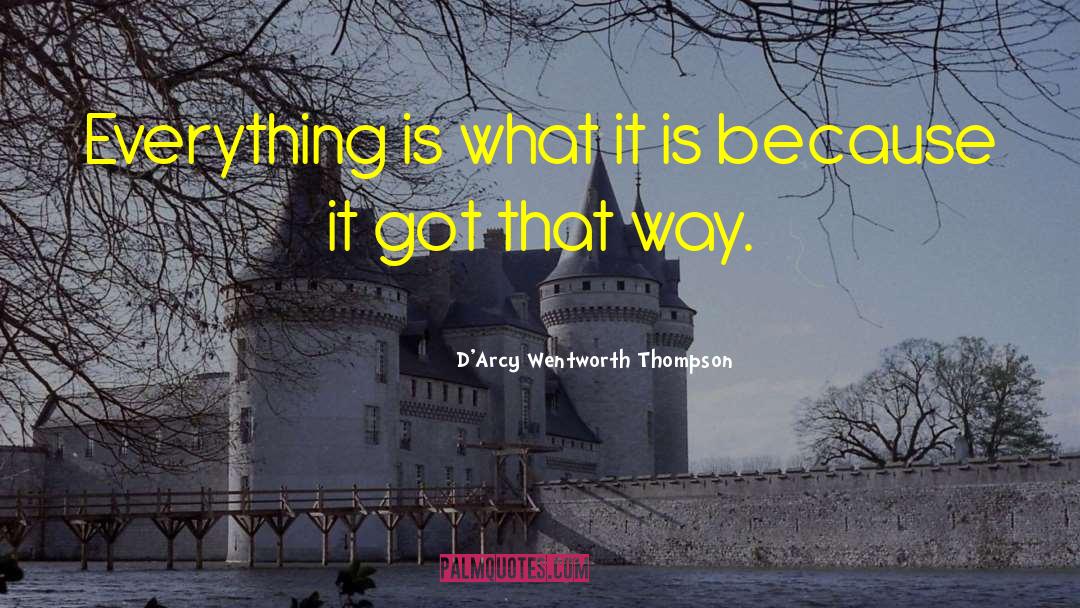 Everything Is Good quotes by D'Arcy Wentworth Thompson