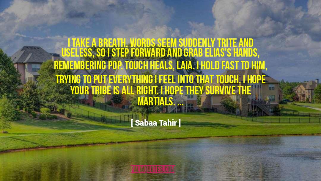 Everything Is In Your Hands quotes by Sabaa Tahir