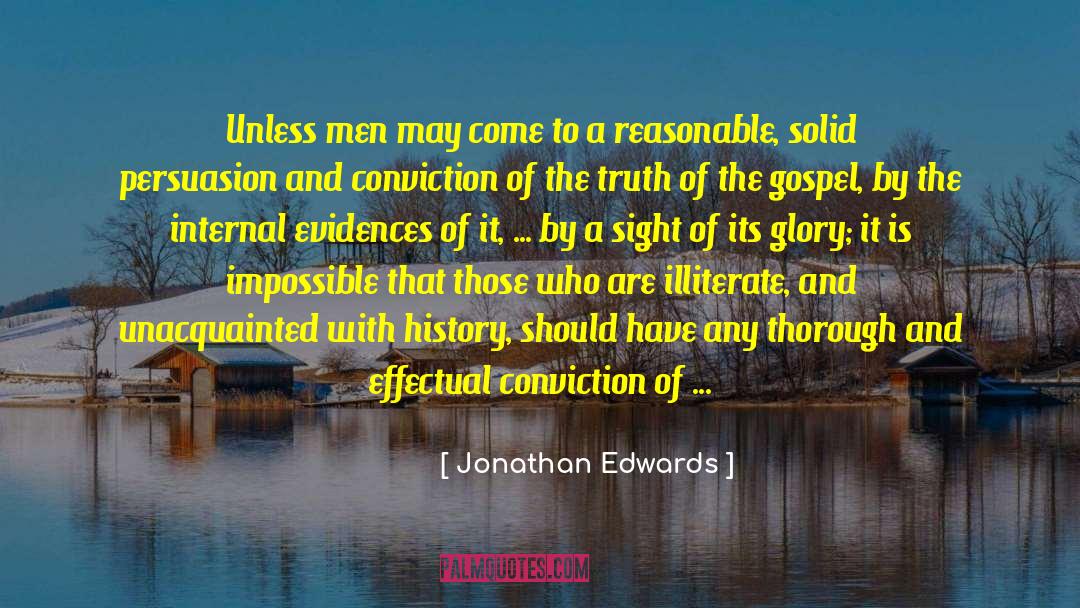 Evidences quotes by Jonathan Edwards