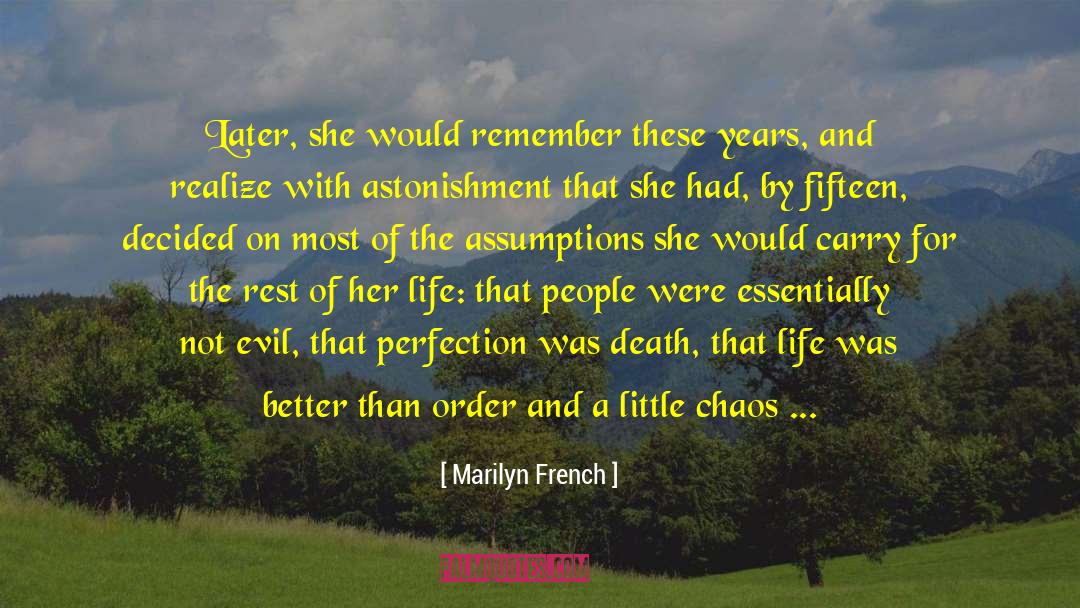 Evil Fingers quotes by Marilyn French