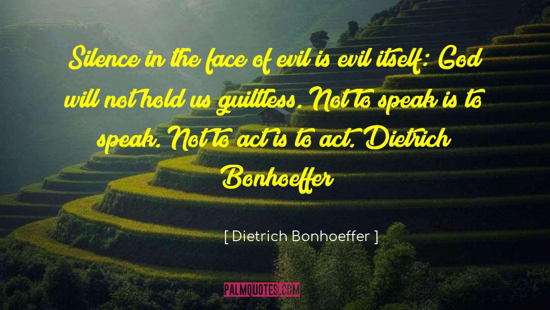 Evil God quotes by Dietrich Bonhoeffer