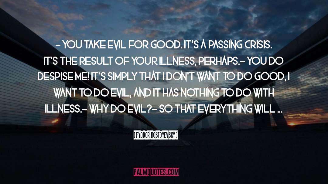 Evil Thoughts quotes by Fyodor Dostoyevsky