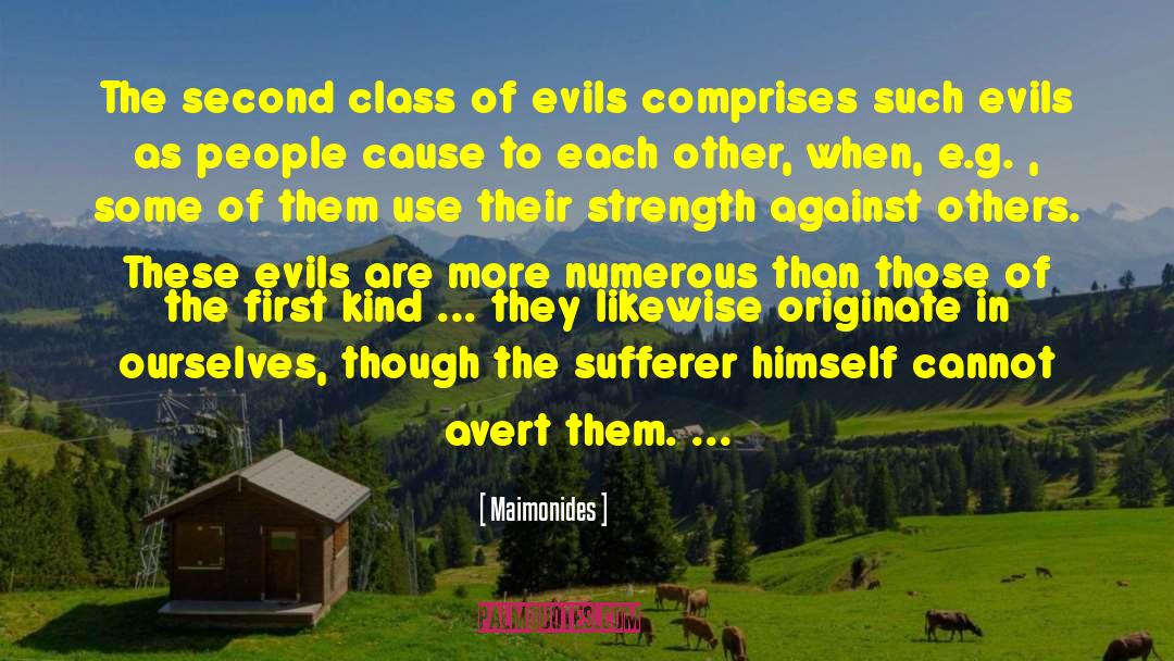 Evil Triumphant quotes by Maimonides