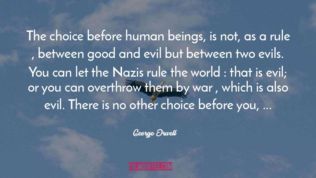Evils quotes by George Orwell