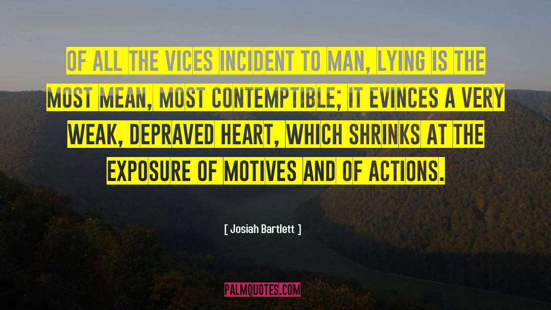 Evinces Synonyms quotes by Josiah Bartlett
