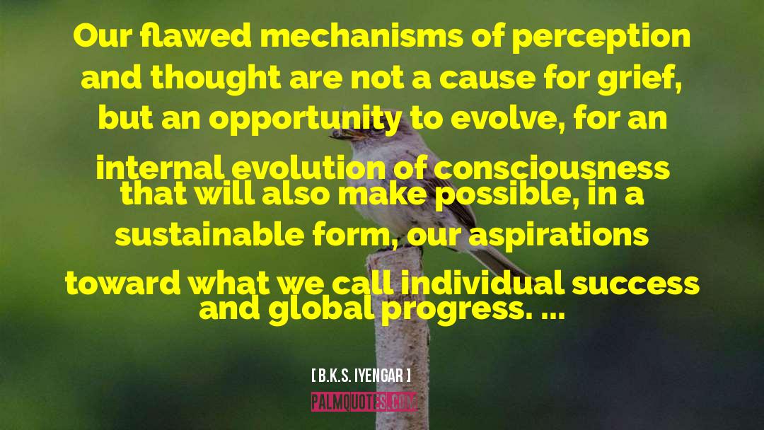 Evolution Of Consciousness quotes by B.K.S. Iyengar