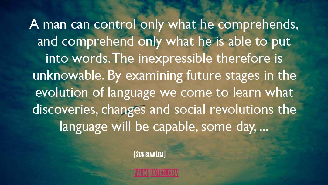 Evolution Of Language quotes by Stanislaw Lem