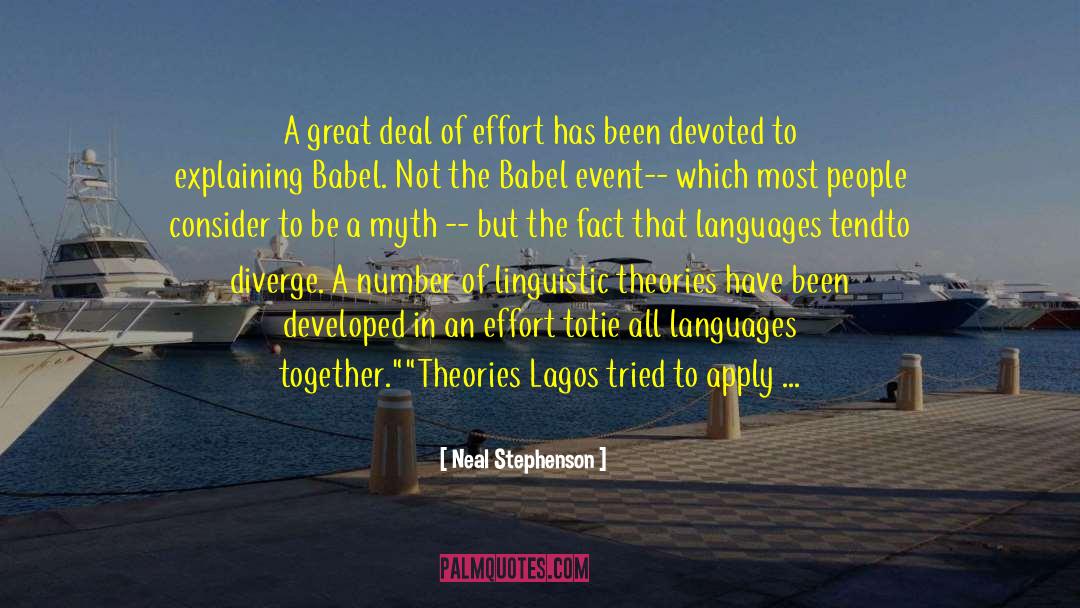 Evolution Of Language quotes by Neal Stephenson