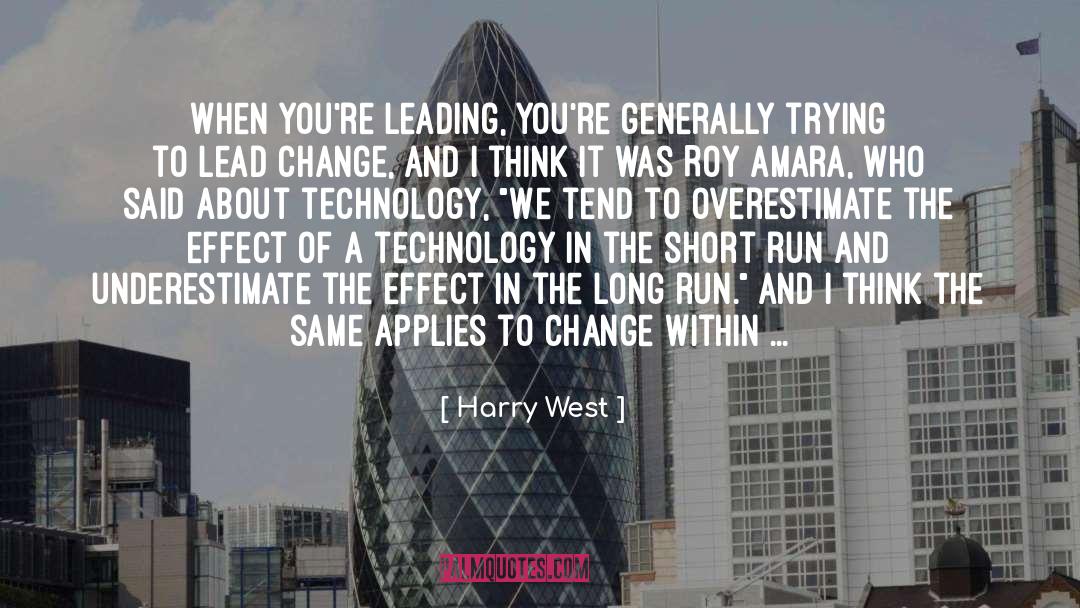 Evolution Of Technology quotes by Harry West