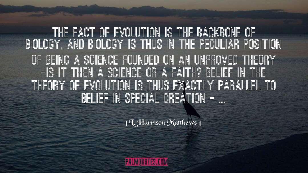 Evolution Trial quotes by L. Harrison Matthews