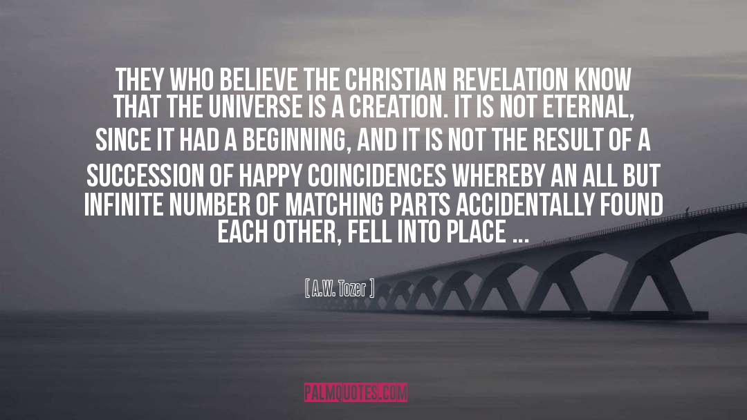 Evolution Vs Creation quotes by A.W. Tozer