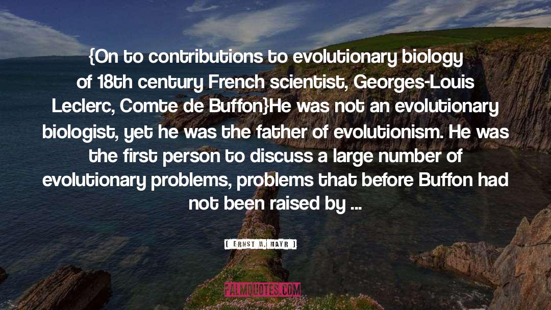 Evolutionism Versus quotes by Ernst W. Mayr