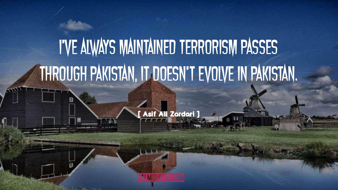Evolve quotes by Asif Ali Zardari