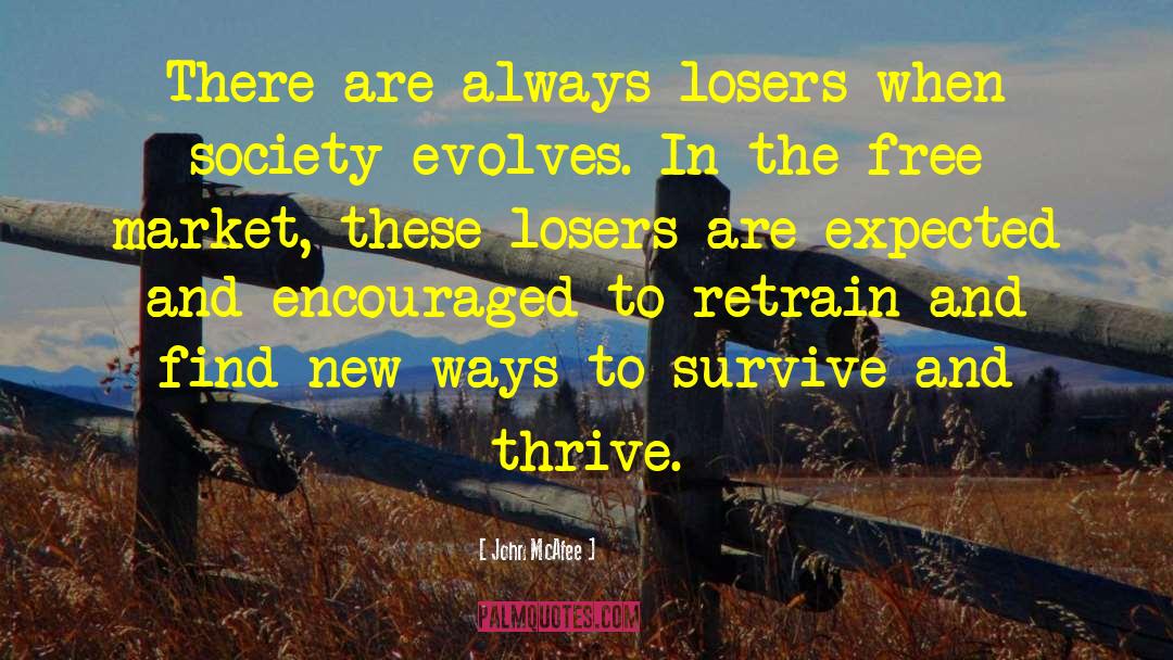 Evolves quotes by John McAfee