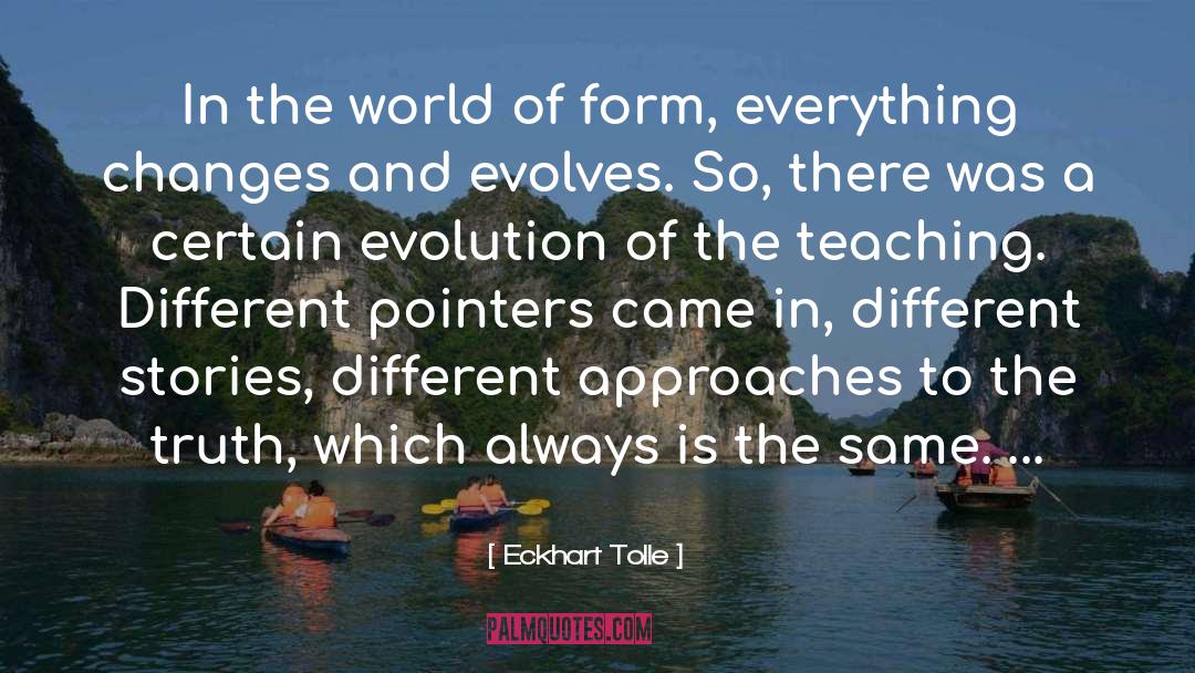 Evolves quotes by Eckhart Tolle