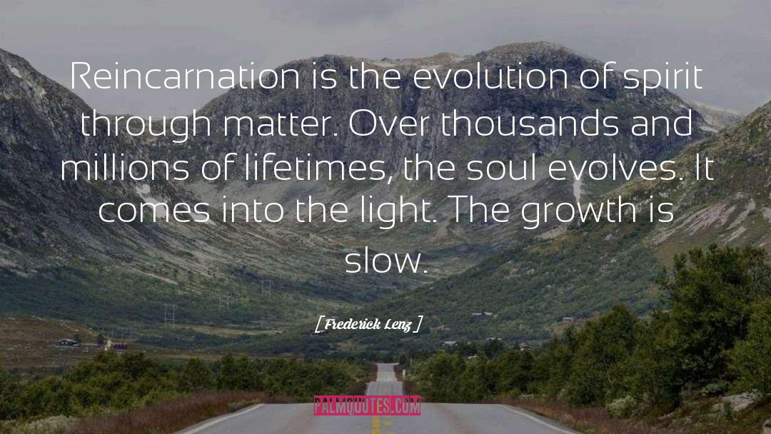 Evolves quotes by Frederick Lenz