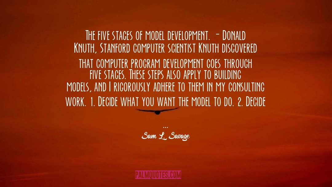 Evolving quotes by Sam L. Savage