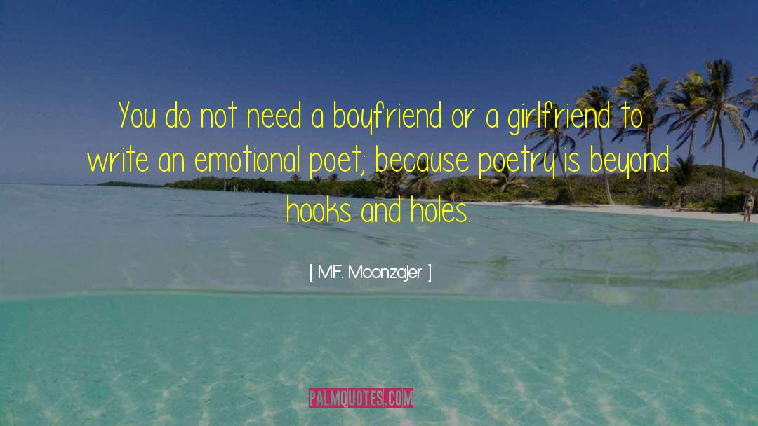 Ex Boyfriend quotes by M.F. Moonzajer