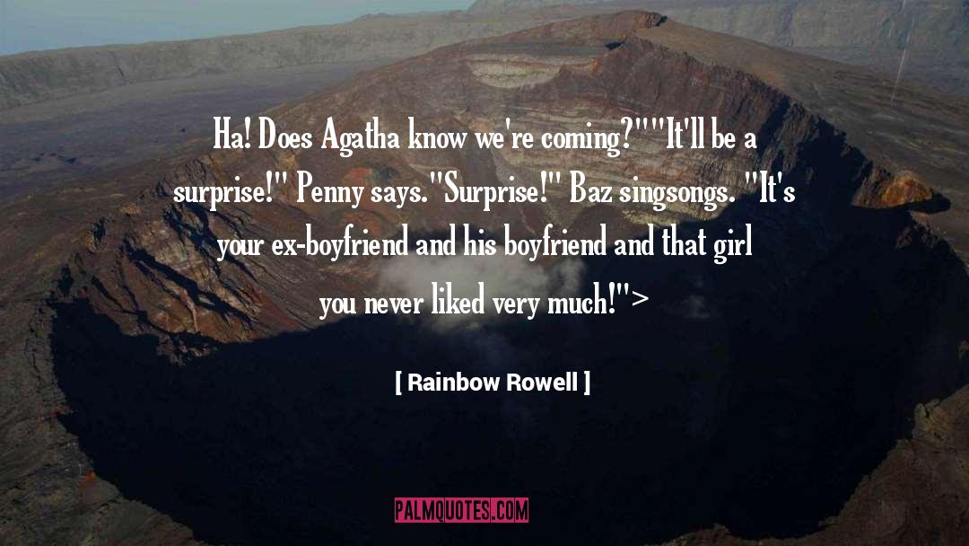 Ex Boyfriend quotes by Rainbow Rowell