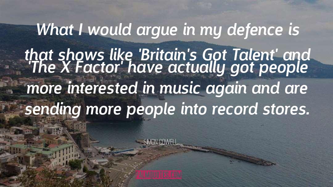 Ex Factor quotes by Simon Cowell