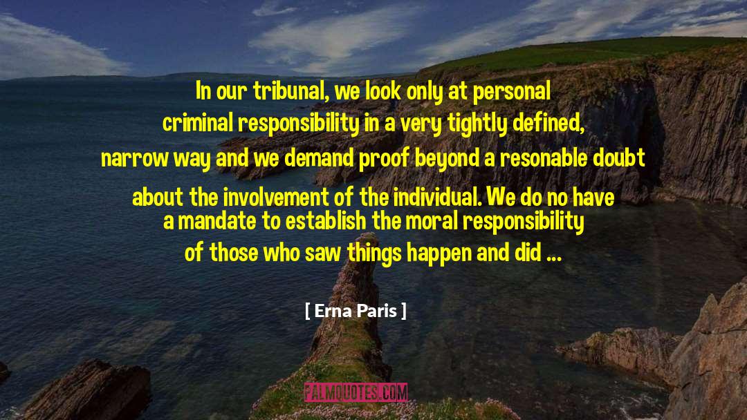 Ex Yugoslavia quotes by Erna Paris