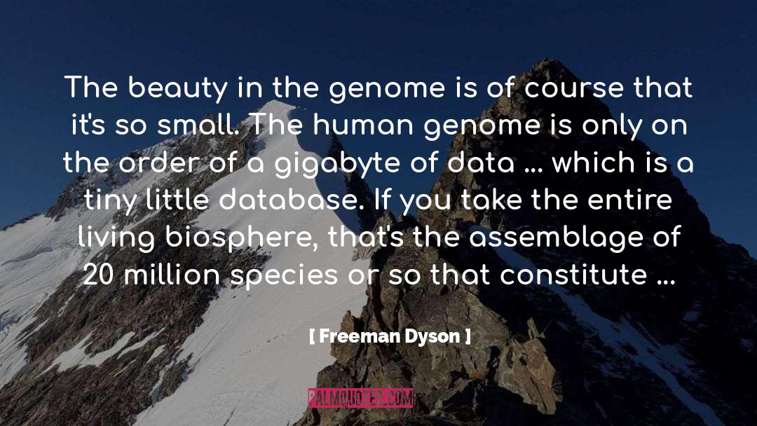 Exabytes To Gigabytes quotes by Freeman Dyson