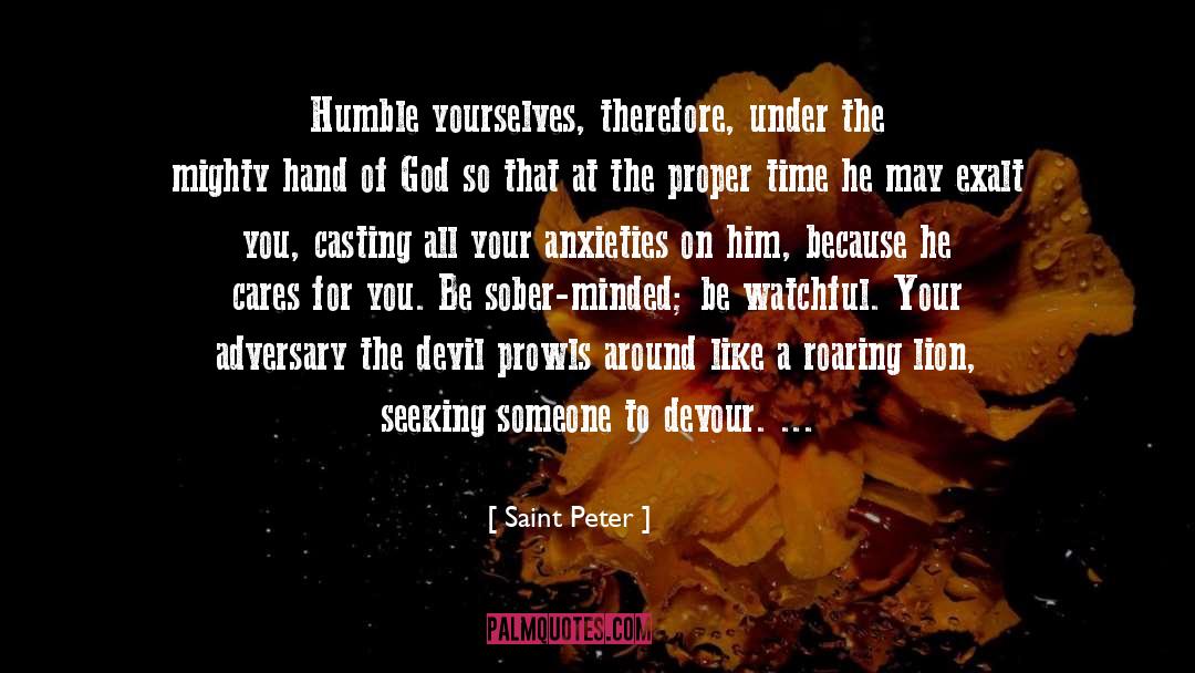 Exalt quotes by Saint Peter
