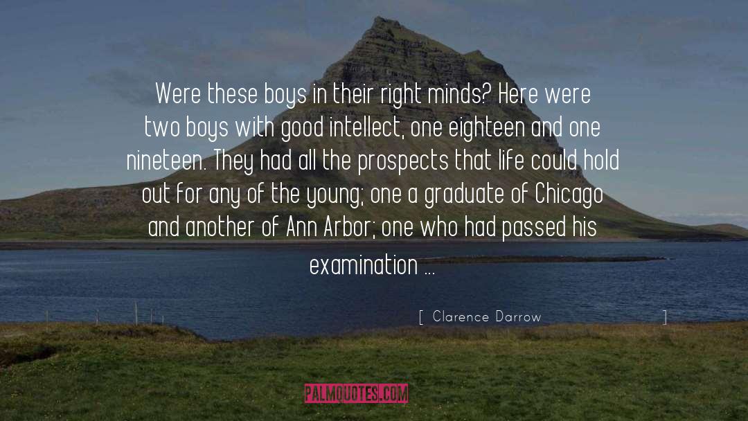 Examination quotes by Clarence Darrow