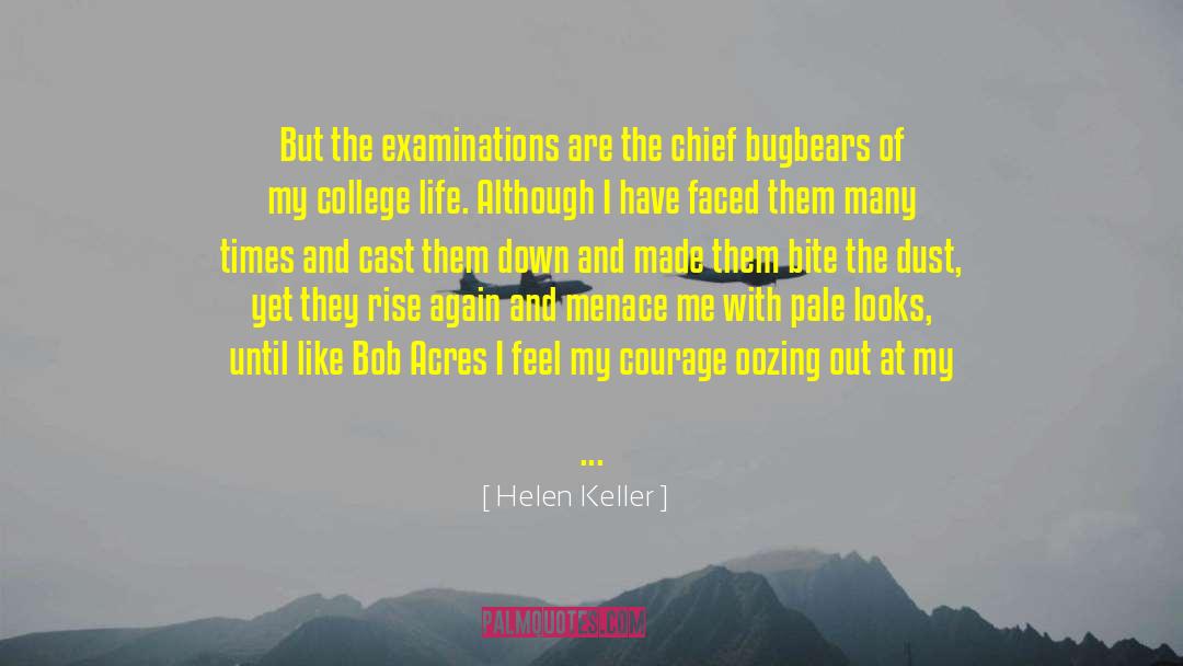 Examinations quotes by Helen Keller
