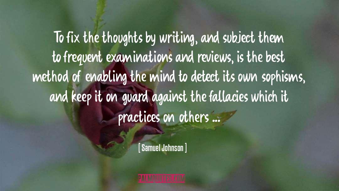 Examinations quotes by Samuel Johnson